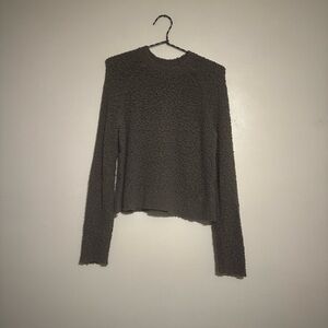 James Perse Boucle Poodle Knit Wool-Blend Sweater - Size S